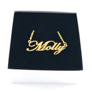 14K Gold Plated Name Necklace - Molly